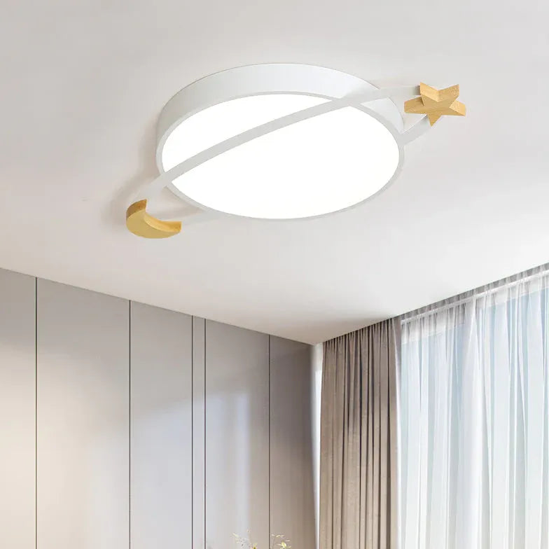 Flat Stars Bedroom LED Flush Ceiling Lights