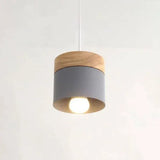 Suspension Cylindrique Colorée En Bois Pour Salon - Clowas.fr
