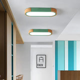 Plafonnier Gris LED Moderne Créatif Couloir Nordique