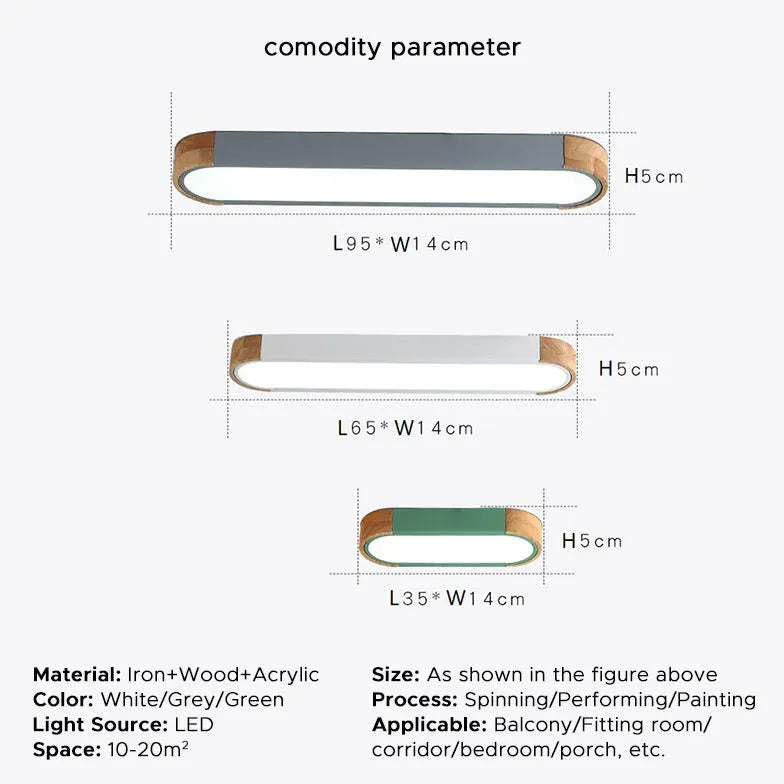 Plafonnier Gris LED Moderne Créatif Couloir Nordique