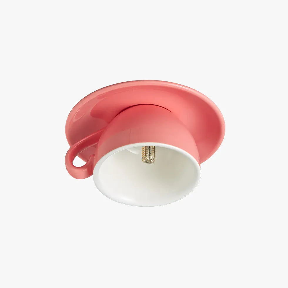 Plafonnier céramique LED couleur Morandi