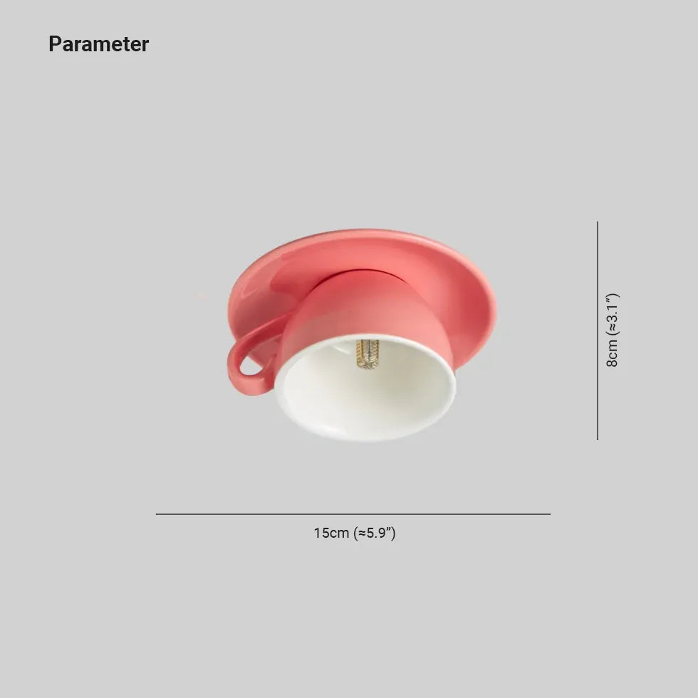 Plafonnier céramique LED couleur Morandi