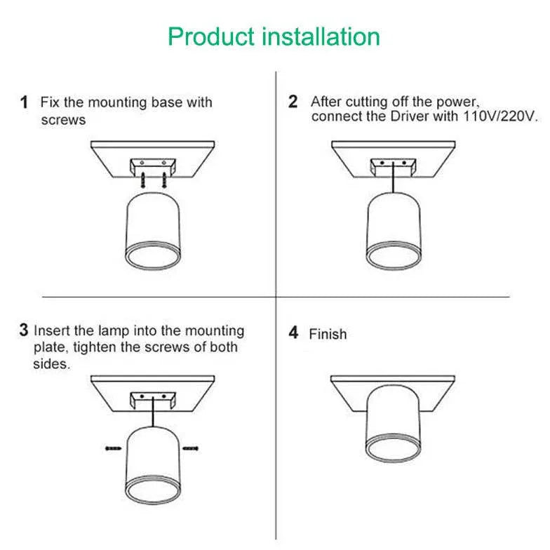 Yellow Downlight LED Modern Flush Ceiling Lights