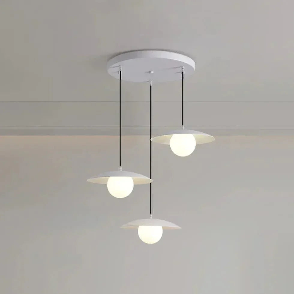 Lustre Moderne Haut De Gamme En Métal Blanc - Clowas.fr