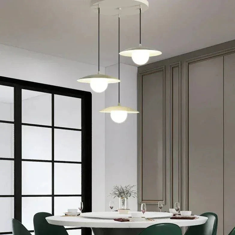 Lustre Moderne Haut De Gamme En Métal Blanc - Clowas.fr