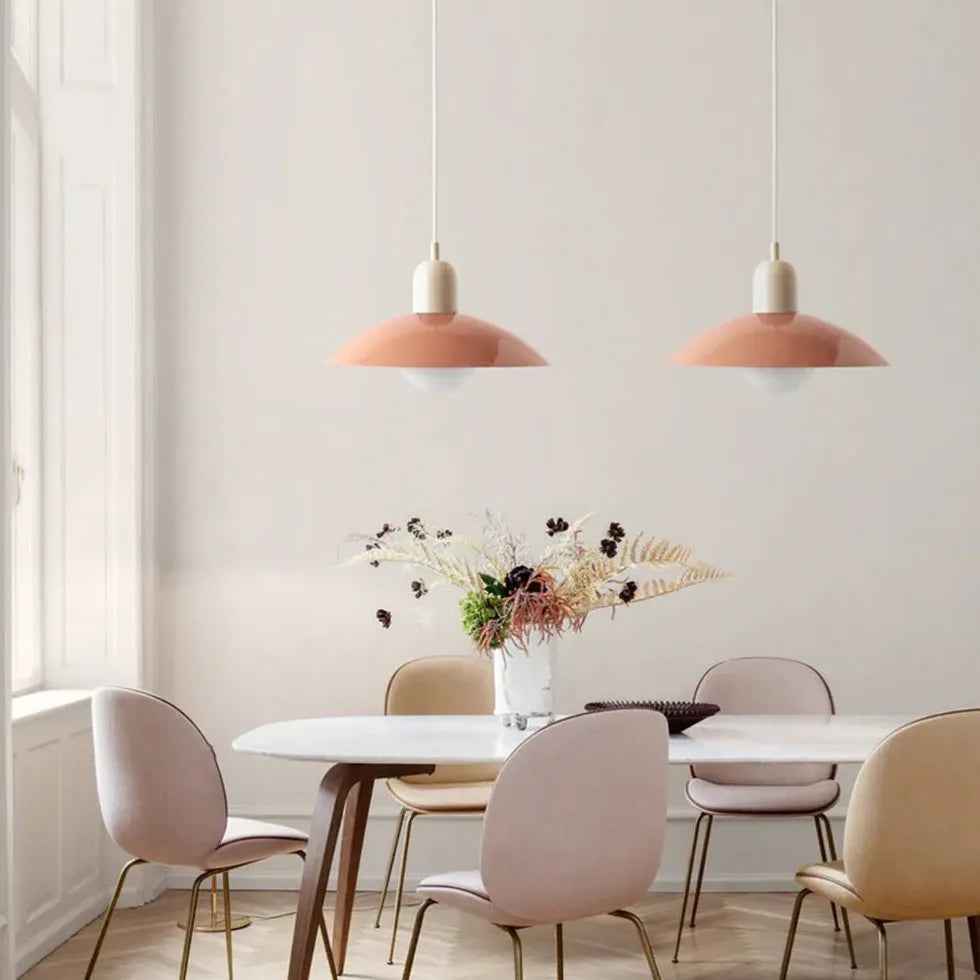 Lustre moderne de restaurant parapluie rose