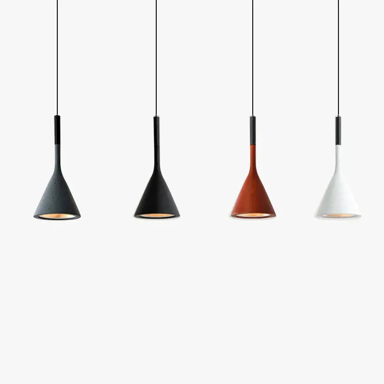 Lustre industriel moderne noir simple