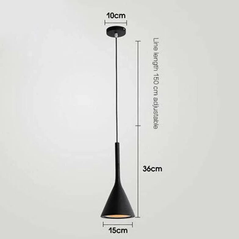 Lustre industriel moderne noir simple