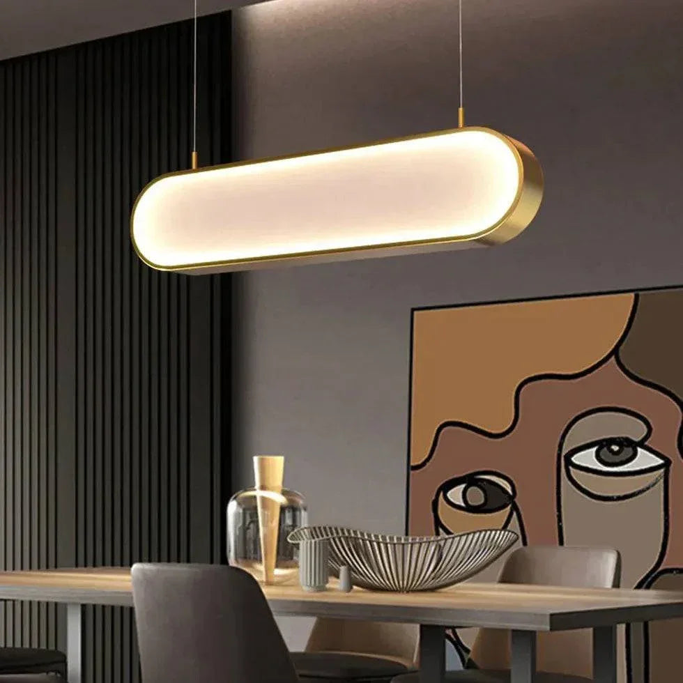 Lustre Led Rond Simple Pour Comptoir De Bar - Clowas.fr
