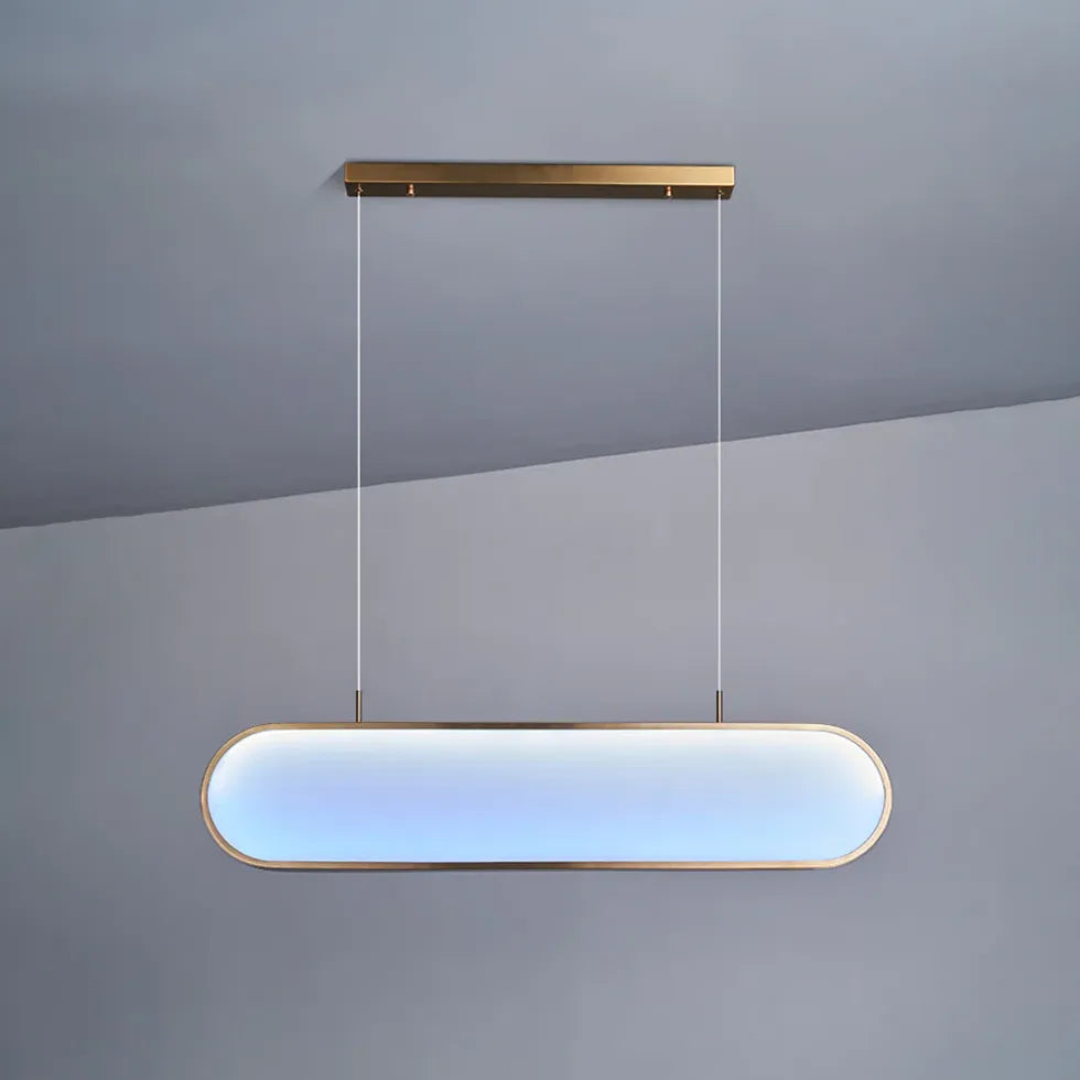 Lustre LED rond simple pour comptoir de bar