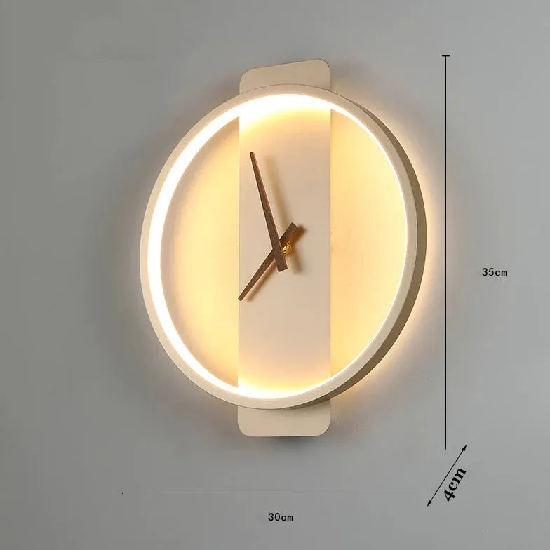 applique murale chambre design horloge