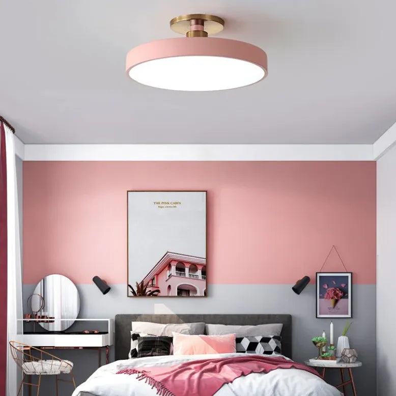 Disc Modern Minimalist Bedroom Ceiling Light