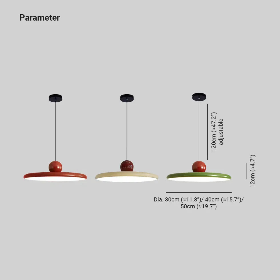 Plafonnier rétro LED avec abat-jour rond