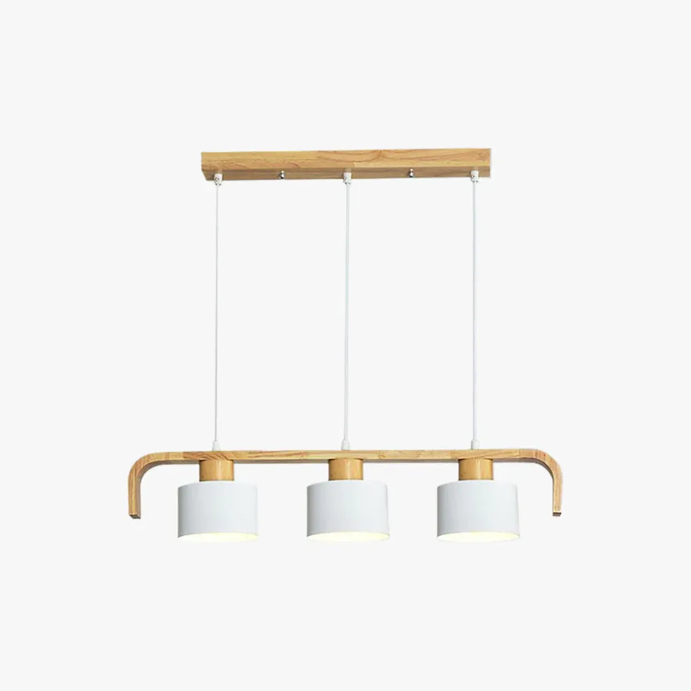 Suspension E27 nordique créative moderne bois