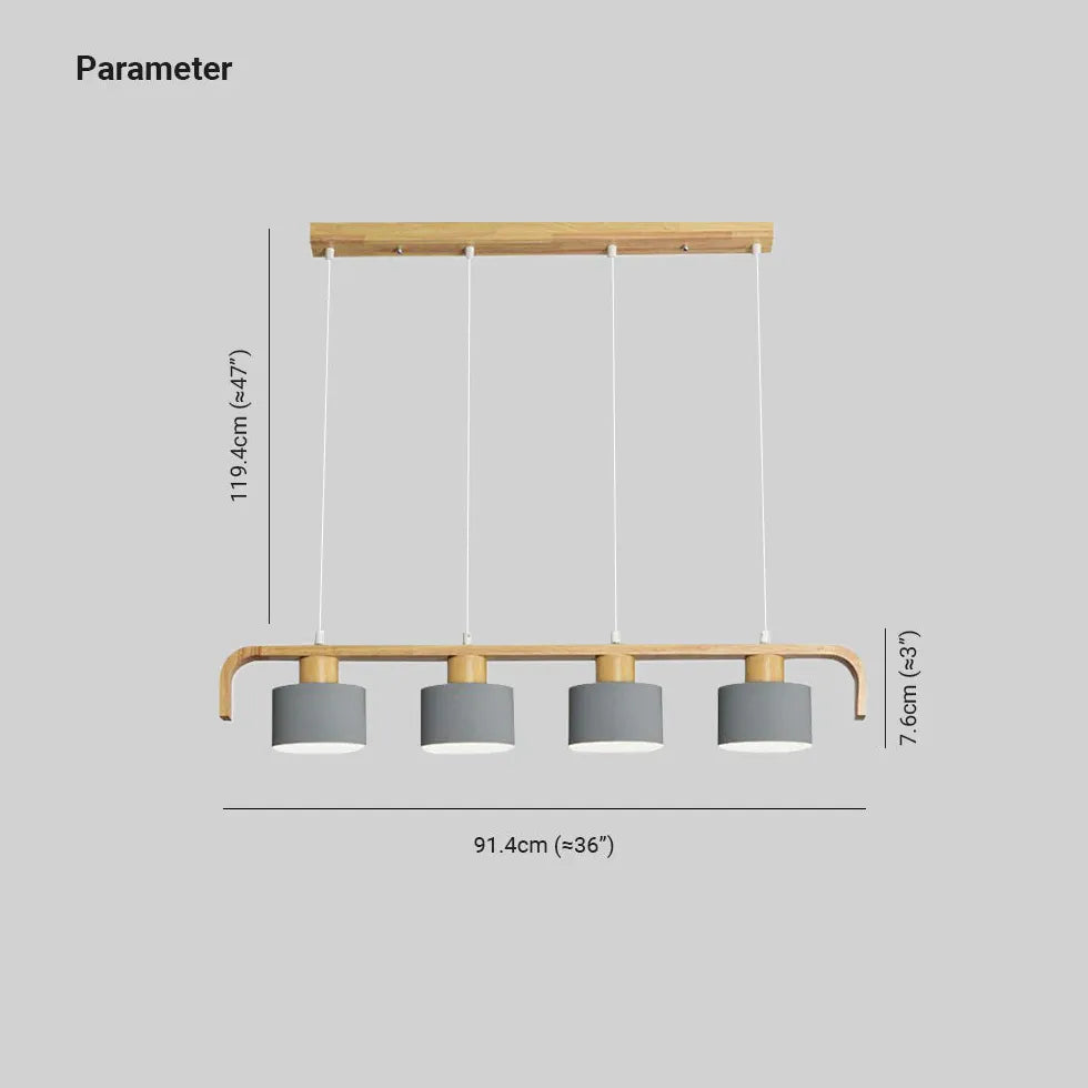 Suspension E27 nordique créative moderne bois