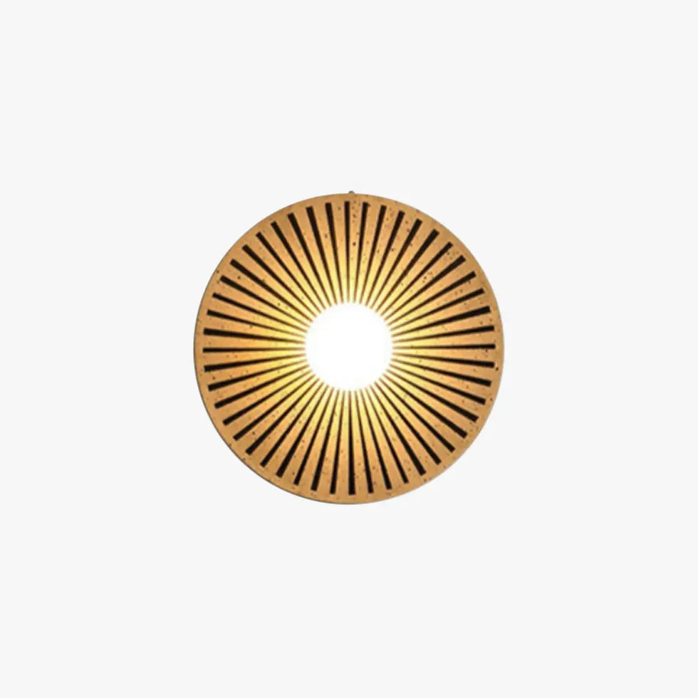 Radiating Pattern Resin Round Modern Wall Lights