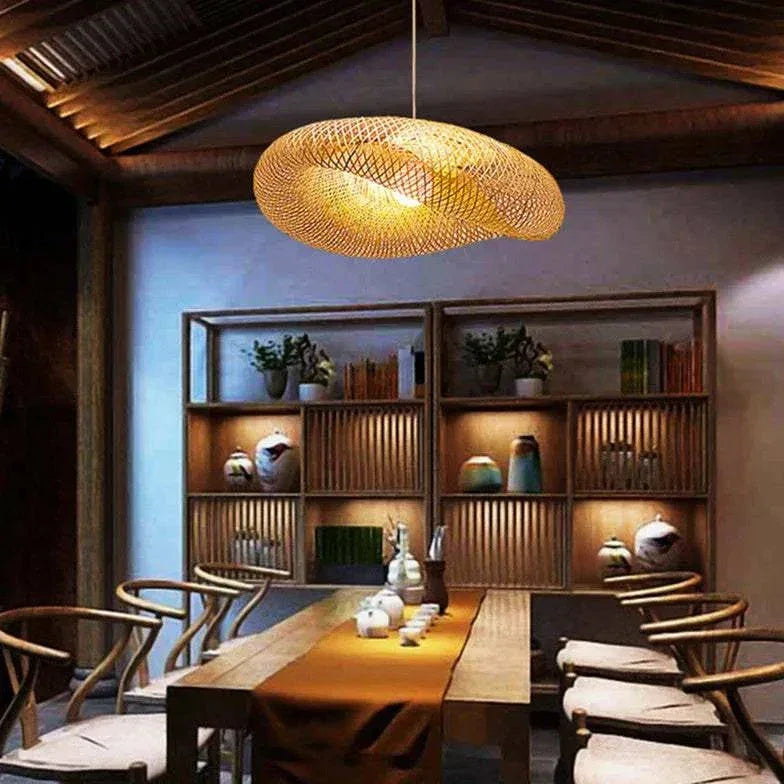 Suspension En Jute Style Asiatique Moderne - Clowas.fr