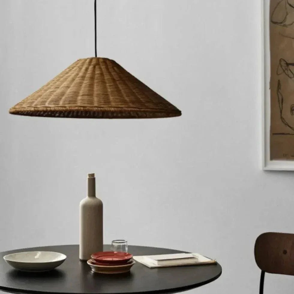 Luminaire Suspension Osier Créatif Rétro Salle À Manger - Clowas.fr