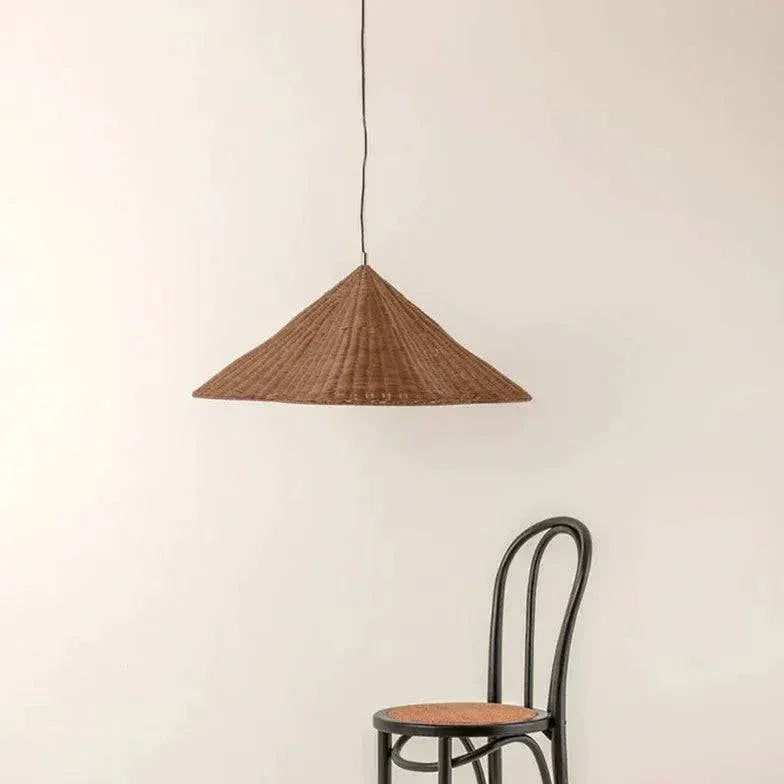 Suspension Luminaire En Rotin Créatif Vintage Salle À Mange - Clowas.fr
