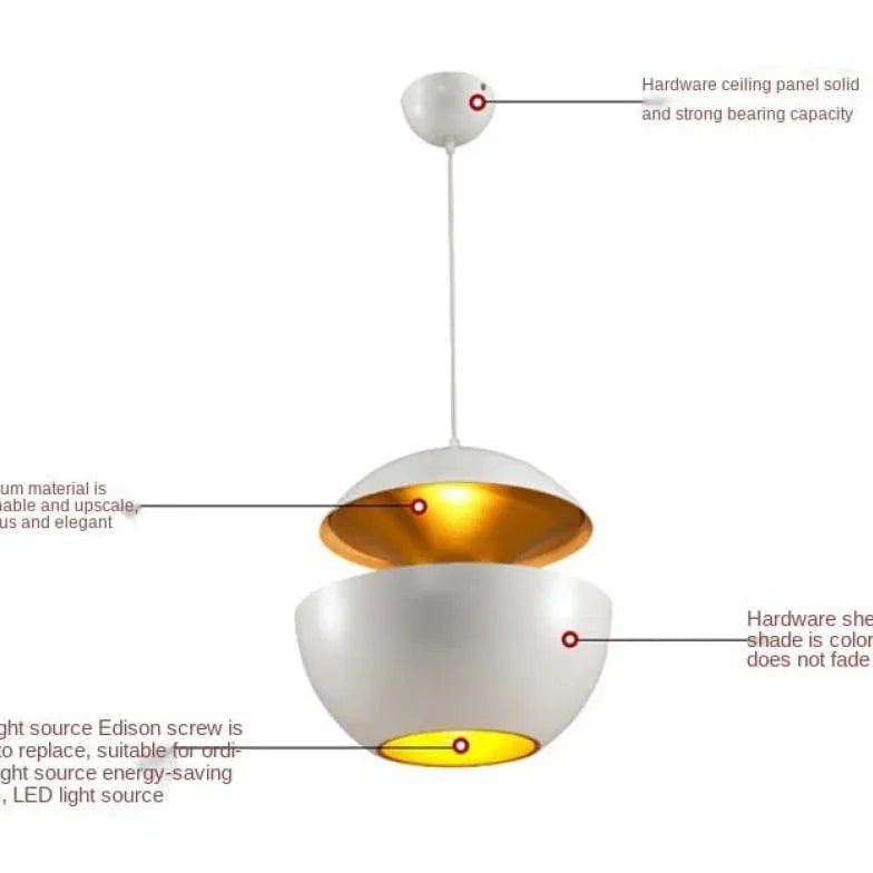 Suspension LED en forme de pomme pour cuisine