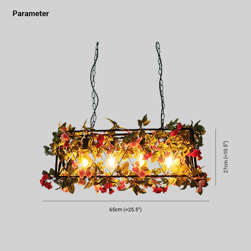 Suspension luminaire végétale créative nordique