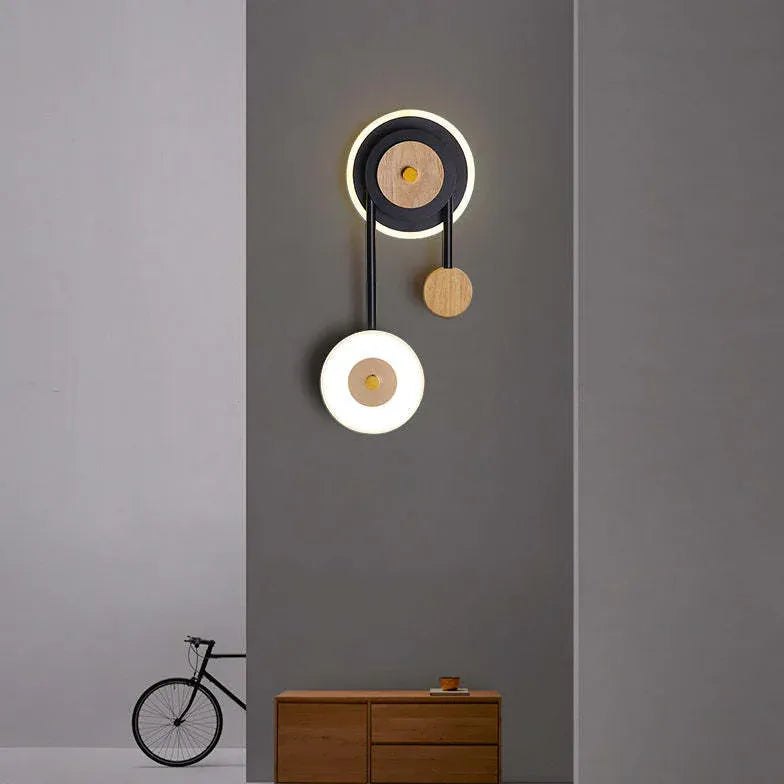 Geometry Modern Black Bedroom Wall Lights