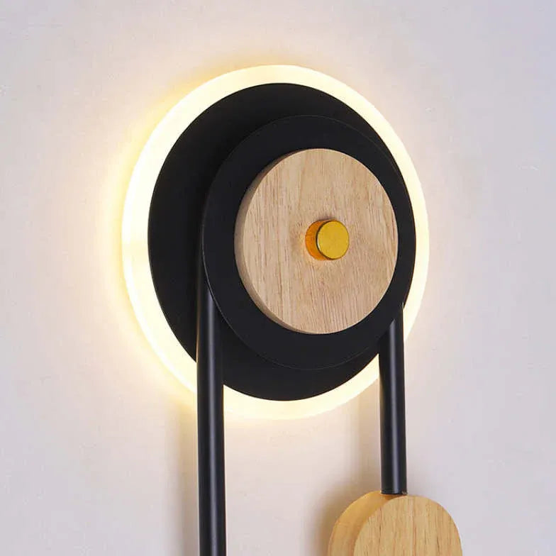 Geometry Modern Black Bedroom Wall Lights