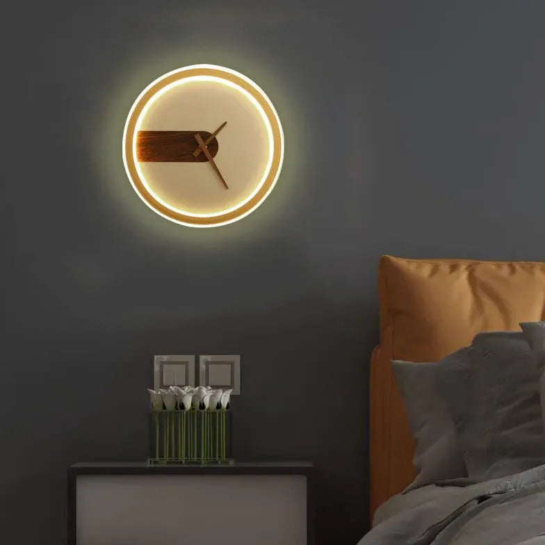 light up wall clock led lighting