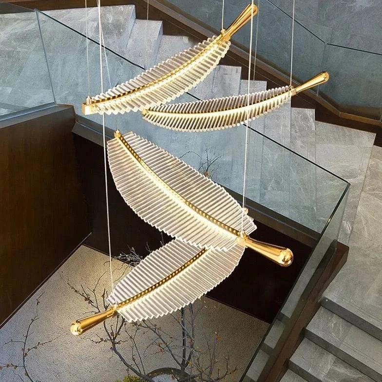 Luminaire Suspension Doré Nordique Créatif - Clowas.fr