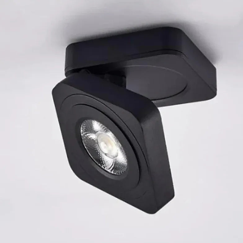 Plafonnier a led carré ajustable rotatif ultra-fin