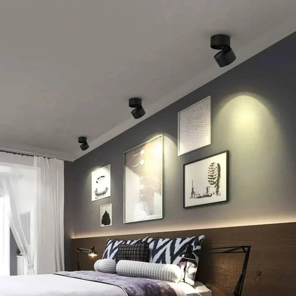 Plafonnier Noir Au Design Technologique Pour Chambre - Clowas.fr