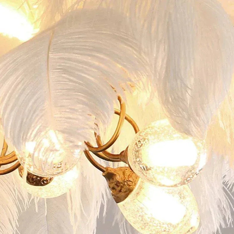 Suspension Plumes Nordique Créative Pour Chambre - Clowas.fr