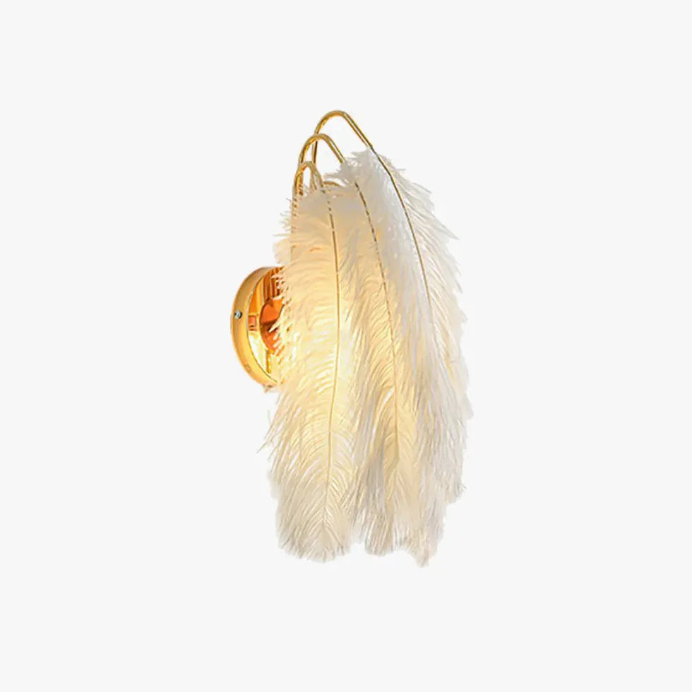 Feather Wall Light White Indoor