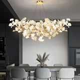 Suspension LED moderne en forme de ginkgo