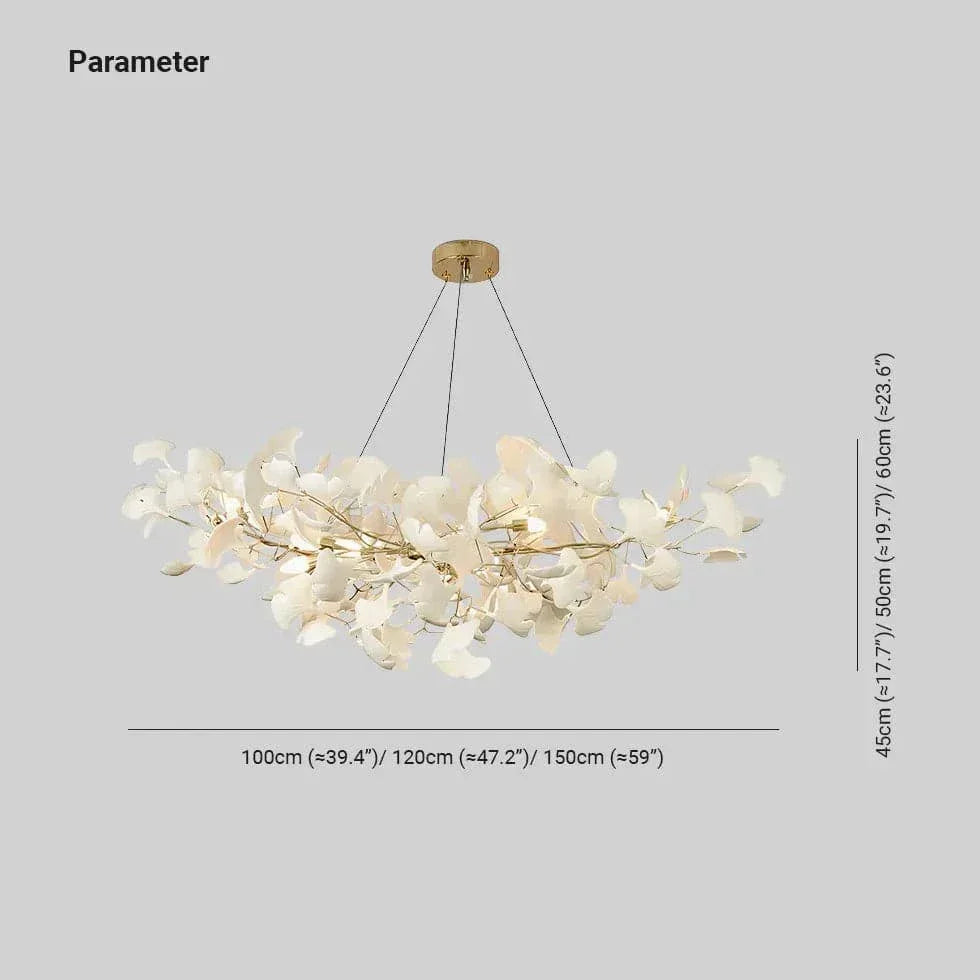 Suspension Led Moderne En Forme De Ginkgo - Clowas.fr