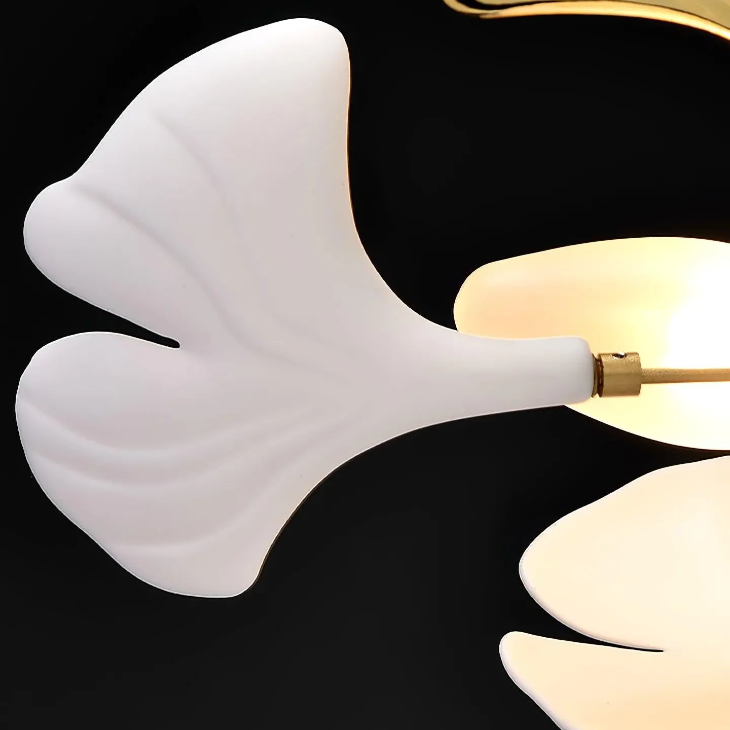 Suspension LED moderne en forme de ginkgo