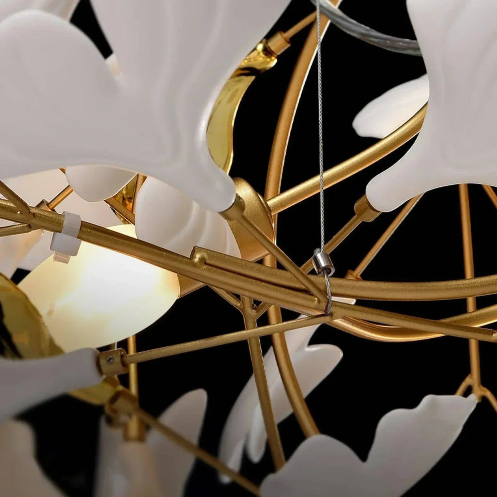 Suspension Led Moderne En Forme De Ginkgo - Clowas.fr