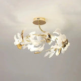 Plafonnier Moderne Doré Feuille De Ginkgo - Clowas.fr