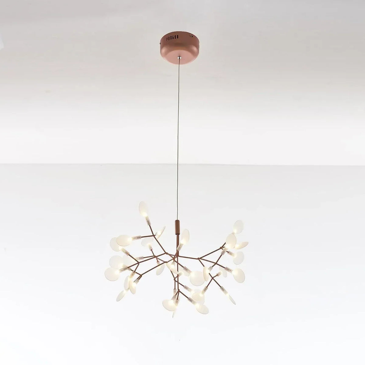 Rose Gold Branches LED Modern Chandelier