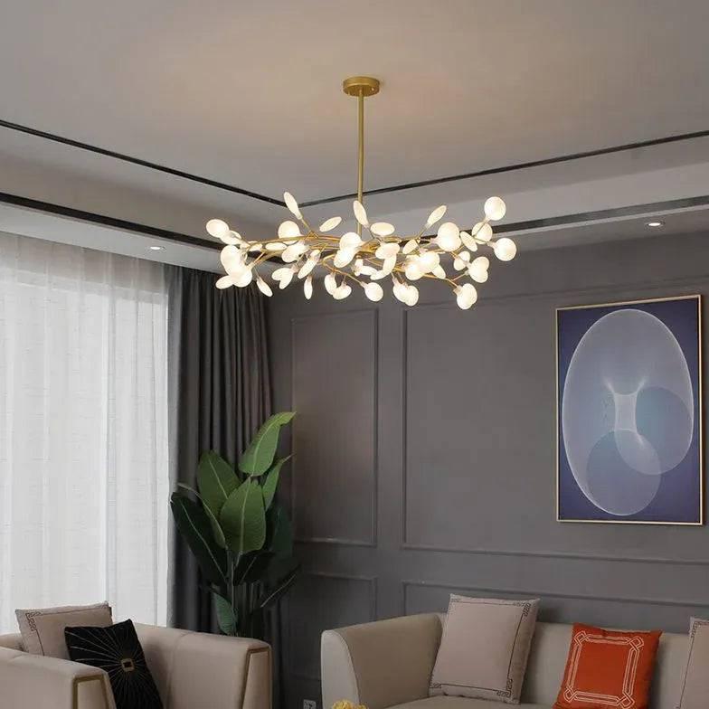 Lustre Blanc Et Doré Moderne Créatif Nordique - Clowas.fr