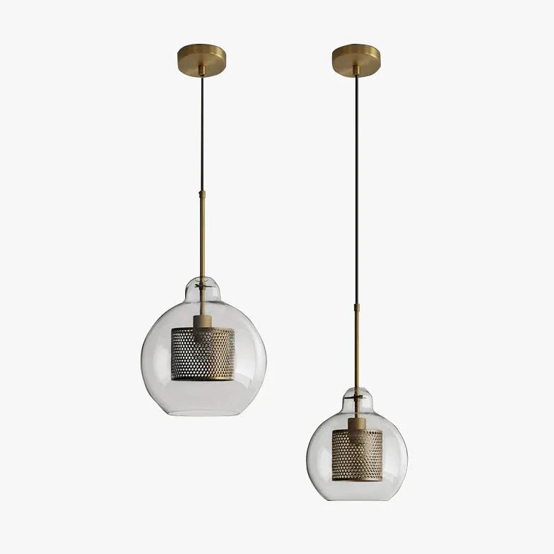 Suspension luminaire boule verre nordique créatif