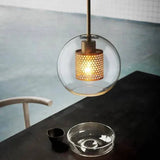 Suspension Luminaire Boule Verre Nordique Créatif - Clowas.fr
