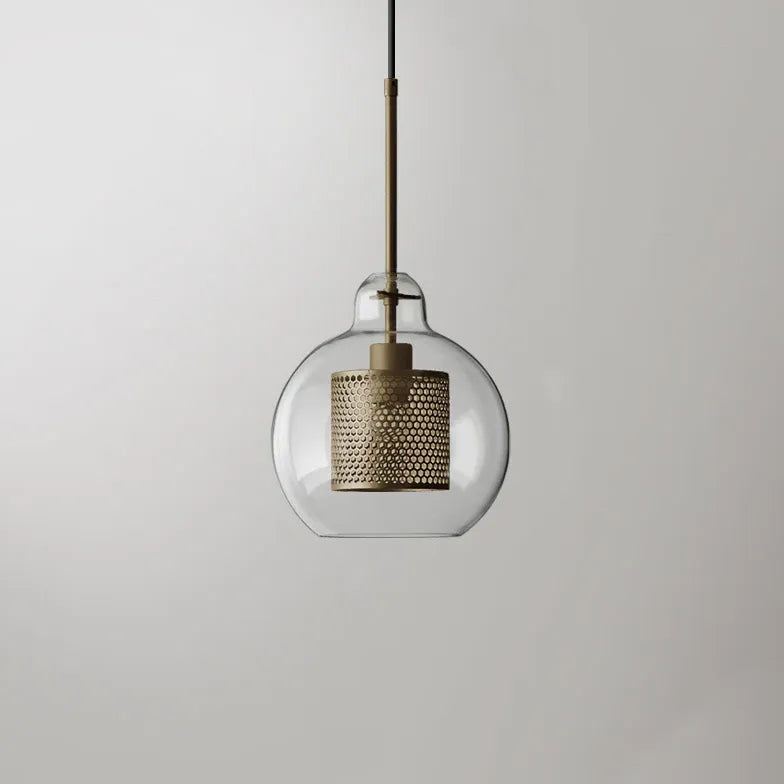 Suspension luminaire boule verre nordique créatif