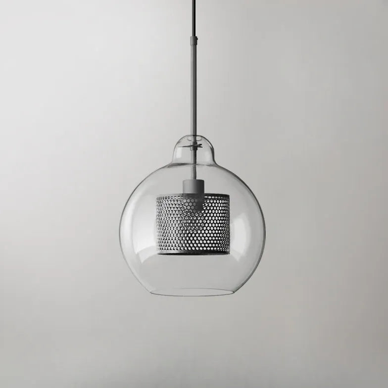 Suspension luminaire boule verre nordique créatif