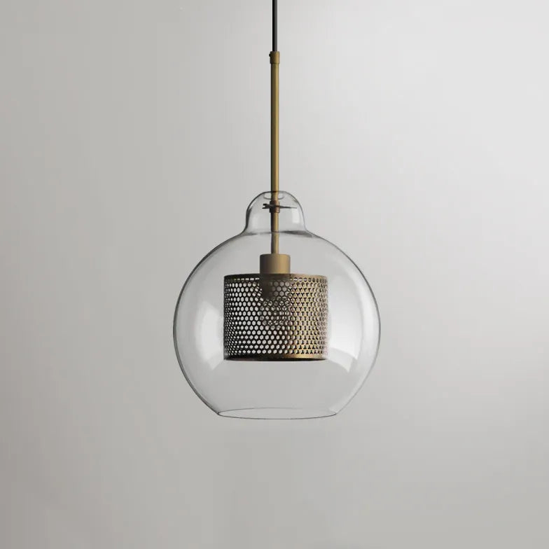 Suspension luminaire boule verre nordique créatif