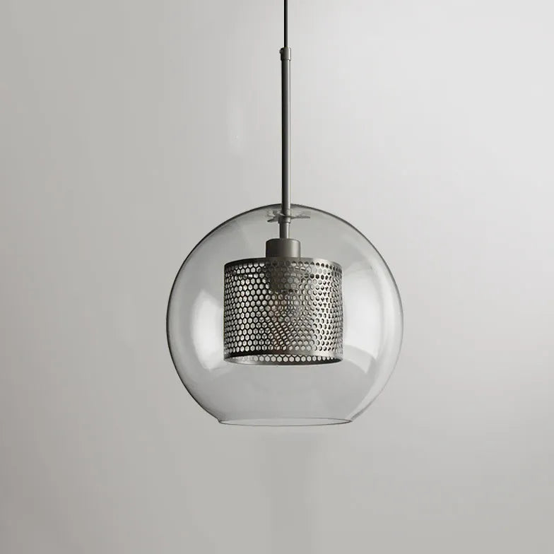 Suspension luminaire boule verre nordique créatif