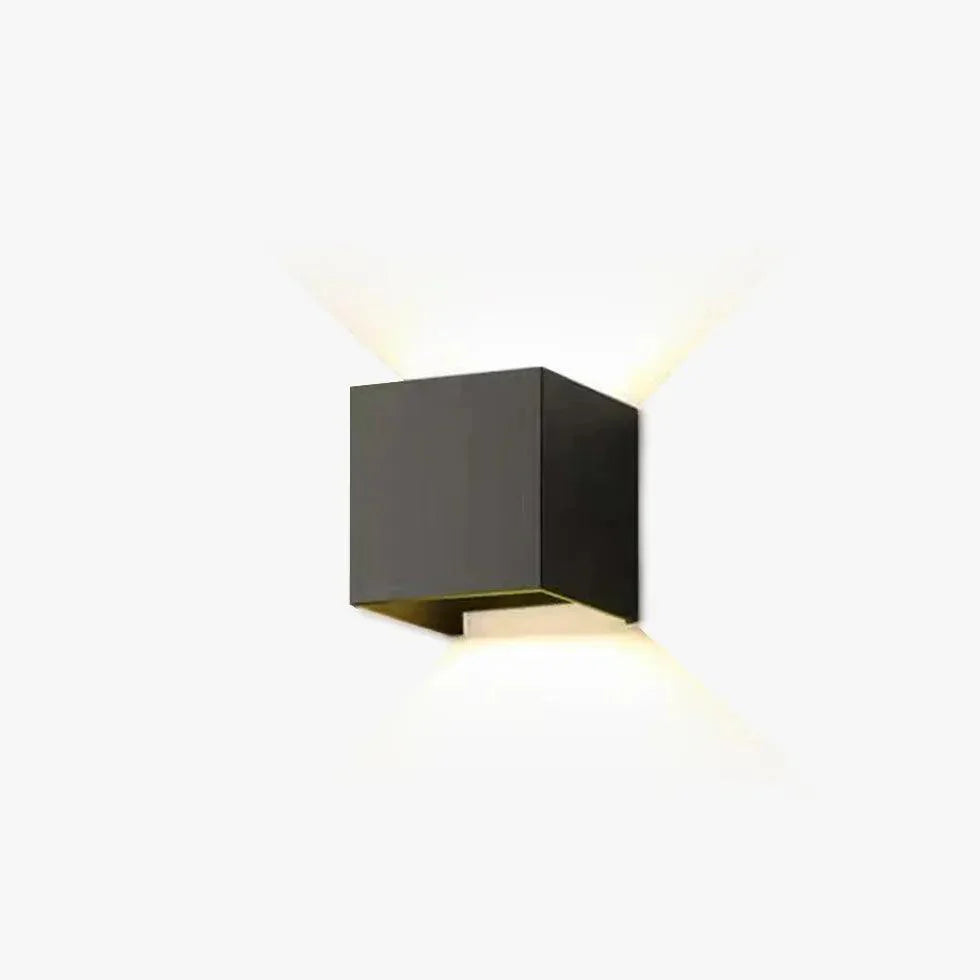 Appliques Murales Exterieures Lampe Led Double Carrée