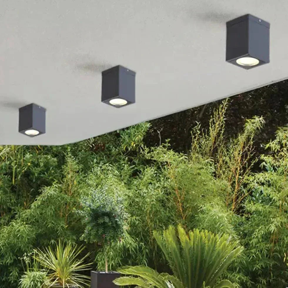 Plafonnier Noir Design Industriel Moderne Couloir Led - Clowas.fr