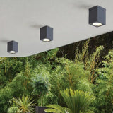 Cubic Linear Array Black Flush Ceiling Lights