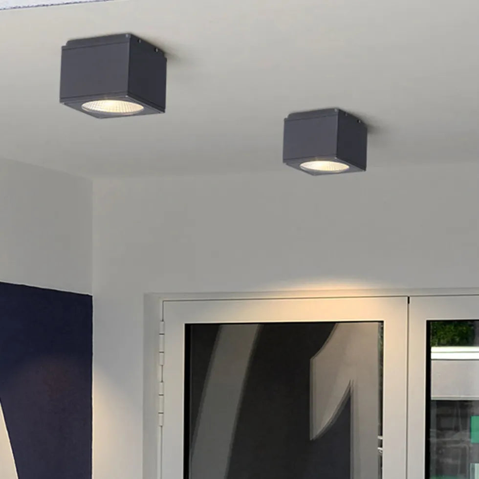 Cubic Linear Array Black Flush Ceiling Lights